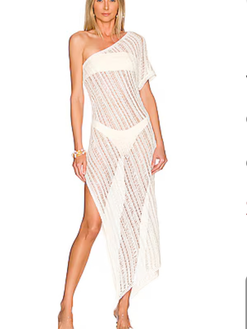CULT GAIA Madu Knit One-Shoulder Coverup